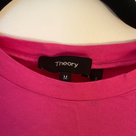 Theory Pink Short Sleeve Tee - Picture 2 of 4